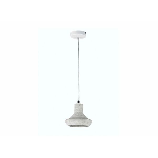 Donolux Modern подвес, [плафон бетон серого цвета, диам 17 см, выс 14,5 см, 1хE14 40W, арматура белого цвета]