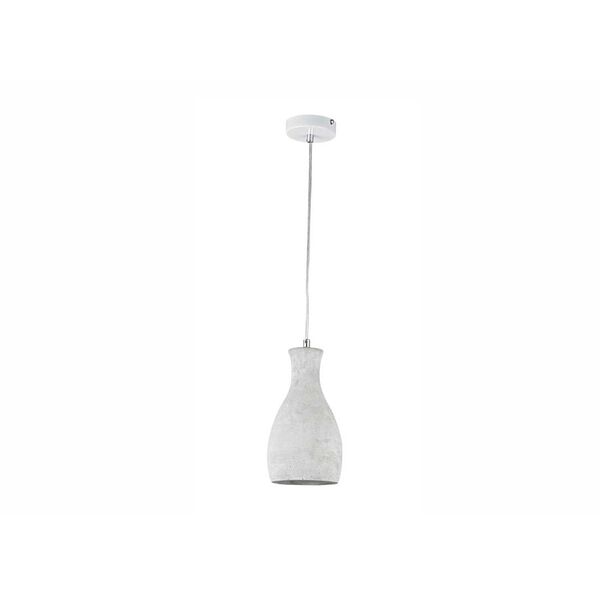 Donolux Modern подвес, [плафон бетон серого цвета, диам 14,5 см, выс 29 см, 1хE14 40W, арматура белого цвета]