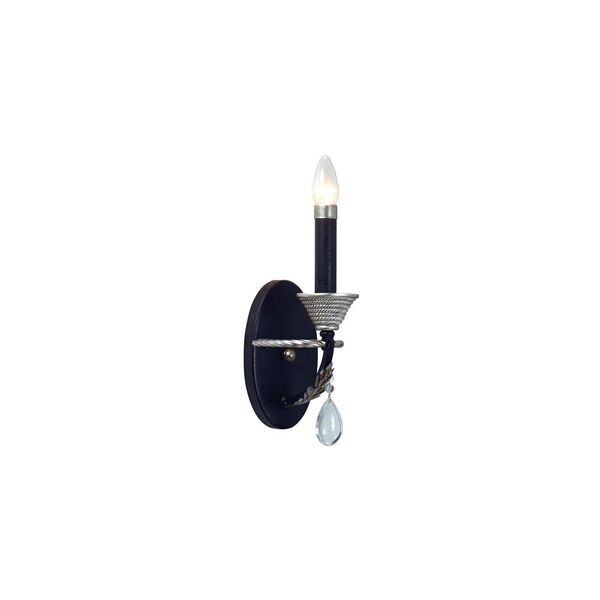 Donolux Classic бра однорожковое Gotico [шир 10см, выс 42,5см, вын 24см, 1хЕ14 40W, черная арматура с декоративными стальными элементами]