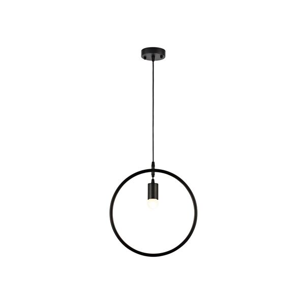 Donolux Modern подвес, [декоративный элемент диам 35 см, 1хЕ27 60W, цвет арматуры черный]
