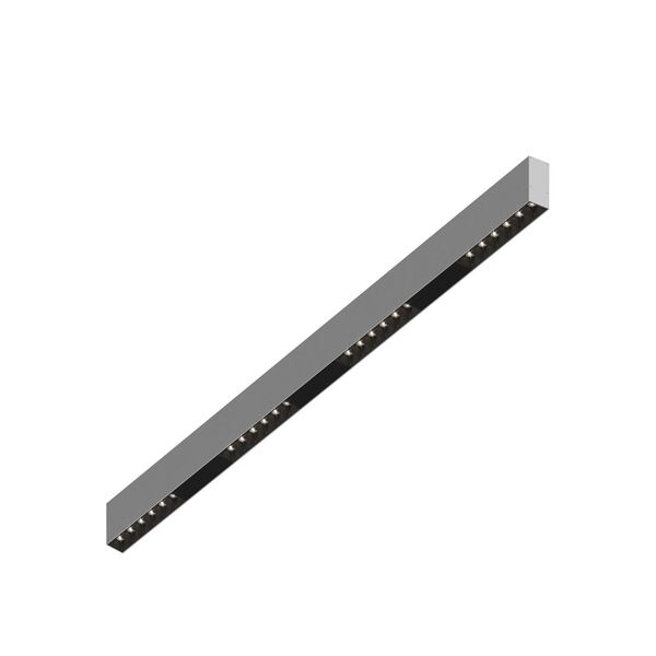 Donolux Led св-к накладной, 24W, 1002х32мм, H71,5мм, 1850Lm, 48°, 3000К, IP20, корпус алюминий, черные модули, черный декор, блок питания AC/DC 24V в комплекте
