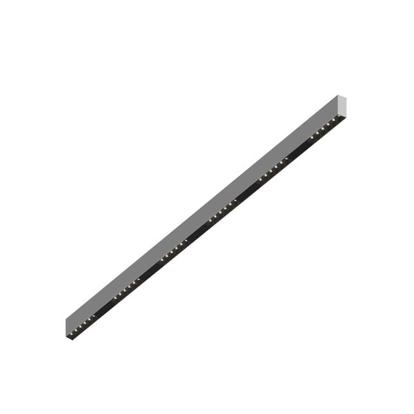 Donolux Led св-к накладной, 36W, 1502х32мм, H71,5мм, 2775Lm, 48°, 3000К, IP20, корпус алюминий, черные модули, черный декор, блок питания AC/DC 24V в комплекте