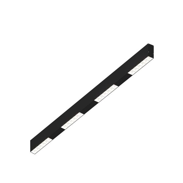 Donolux Led св-к накладной, 24W, 1002х32мм, H71,5мм, 1950Lm, 34°, 3000К, IP20, корпус черный, белые модули, черный декор, блок питания AC/DC 24V в комплекте