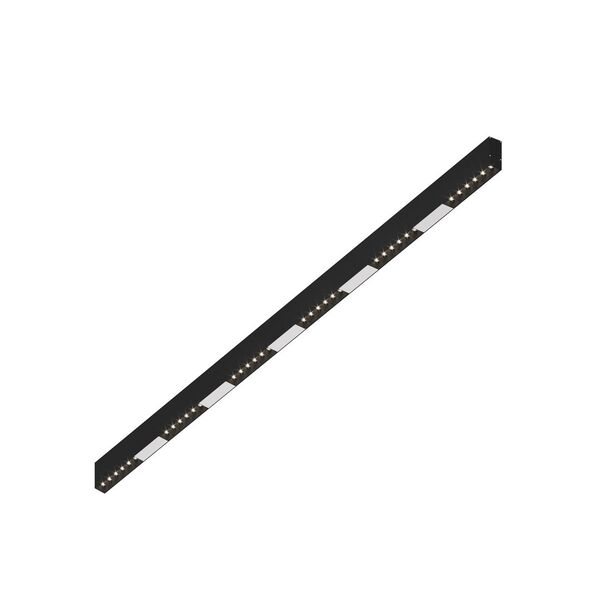 Donolux Led св-к накладной, 36W, 1502х32мм, H71,5мм, 2775Lm, 48°, 3000К, IP20, корпус черный, черные модули, белый декор, блок питания AC/DC 24V в комплекте