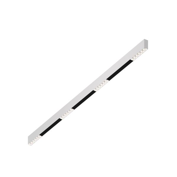 Donolux Led св-к накладной, 24W, 1502х32мм, H71,5мм, 1655Lm, 48°, 3000К, IP20, корпус белый, белые модули, черный декор, блок питания AC/DC 24V в комплекте