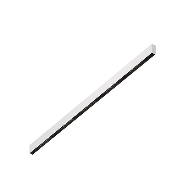 Donolux Led св-к накладной, 30W, 1502х32мм, H71,5мм, 2315Lm, 48°, 3000К, IP20, корпус белый, черные модули, черный декор, блок питания AC/DC 24V в комплекте