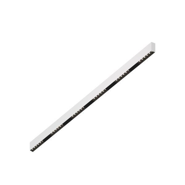 Donolux Led св-к накладной, 36W, 1502х32мм, H71,5мм, 2775Lm, 48°, 3000К, IP20, корпус белый, черные модули, черный декор, блок питания AC/DC 24V в комплекте