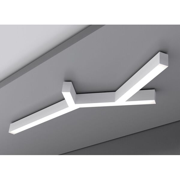Donolux накладной светодиодный светильник, 115 Ватт, 11520Lm, 4000К, IP20, 490х1525мм, H73мм, RAL9003 (мат.белый)