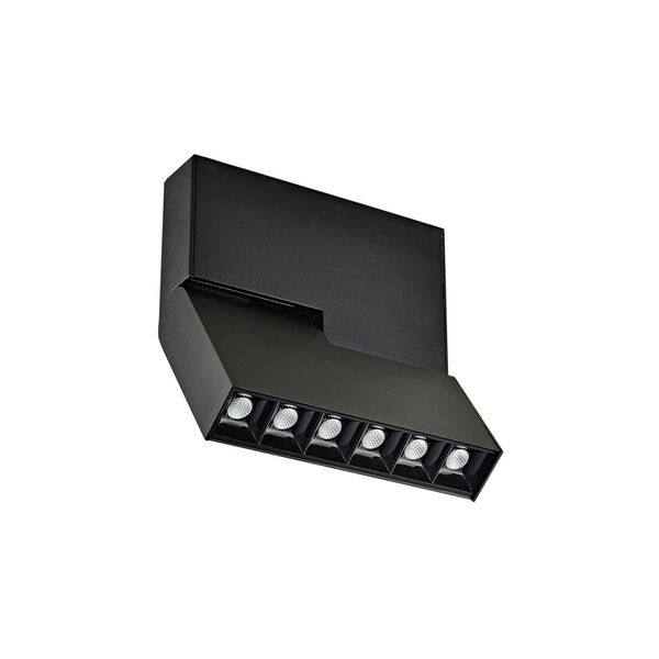 Donolux Светодиодный светильник для магнитного шинопровода. DC 24В 6W, 3000К, 420 LM, черный, 36°, IP20, L164 мм, W34 мм, H181 мм