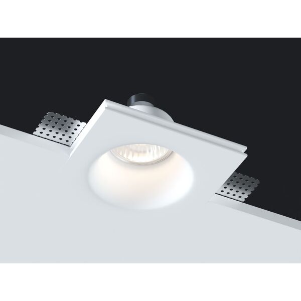 Светильник встраиваемый Donolux [гипсовый, белый D 120х120 H 60 мм, галог. лампа MR16 GU5,3]