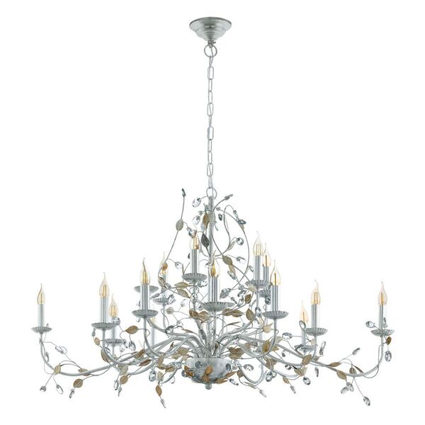 Люстра FLITWICK 1, [15х40W (E14), 1200х800, H1500, сталь, серебряный]