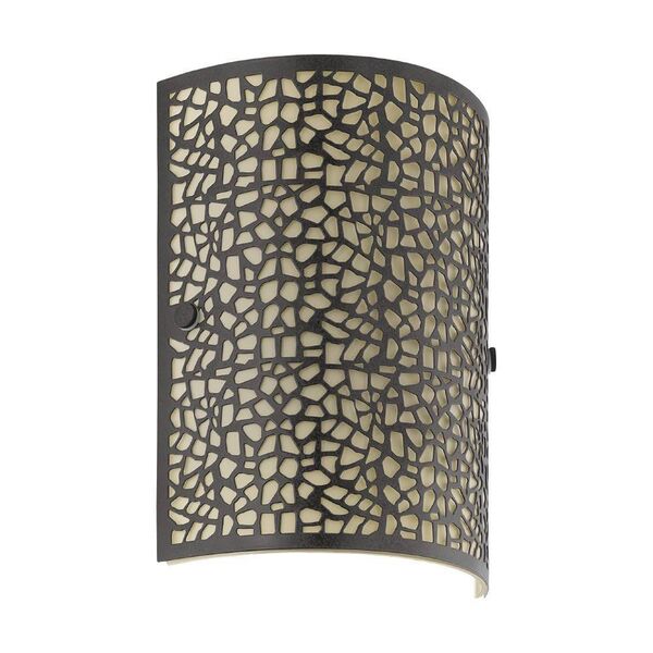 Бра ALMERA, [1х60W (E14), 180х250, сталь, коричневый/стекло, шампань]