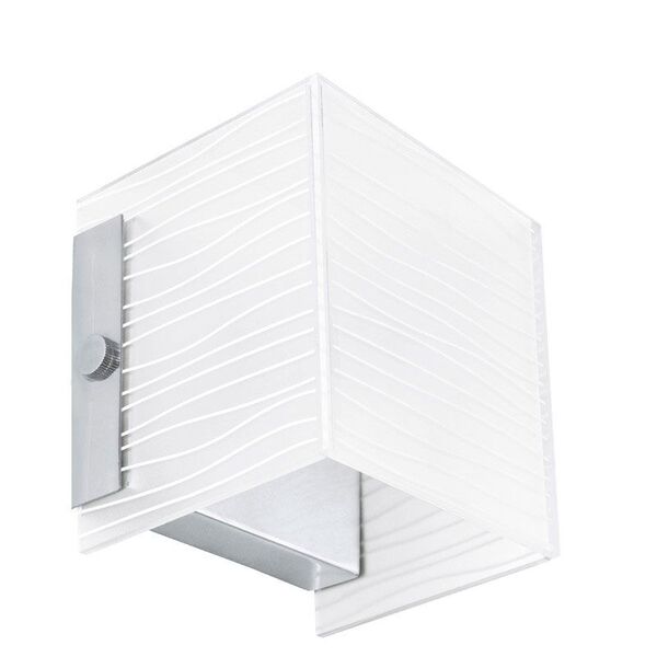 Бра ALEA 1, [1X33W (G9), IP20   Лампы G9-ECO*1X33W*включены Сталь / Матовое стекло]