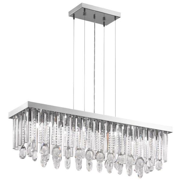 Люстра CALAONDA [11х33W(G9), 960х230, H1100, хром/хрусталь]