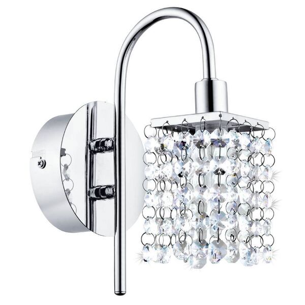 Светодиодное бра ALMONTE [1х2,5W (G9), L110, H230, IP44,сталь, хром/стекло, хрусталь]