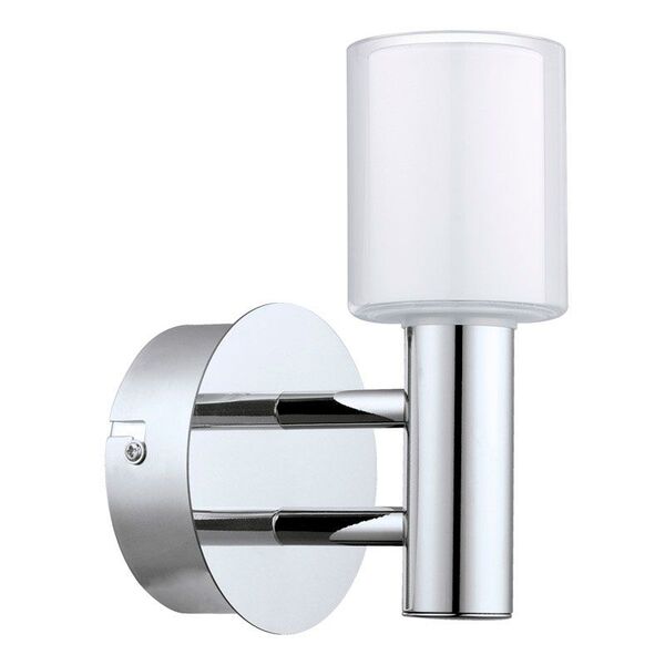Светодиодное бра PALERMO 1 [1х2,5W (G9), L110, H180, A130, IP44, сталь, хром/стекло, белый, прозрачный]