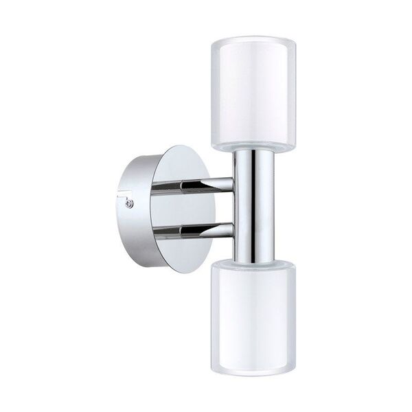 Светодиодное бра PALERMO 1 [2х2,5W (G9), L110, H270, A130, IP44, сталь, хром/стекло, белый, прозрачный]