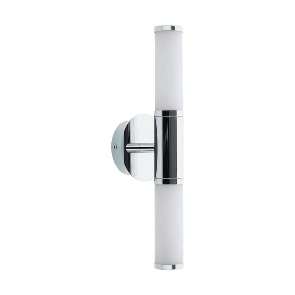 Светодиодное бра PALMERA 1 [2х4,5W (LED), L435, H125, IP44, сталь, хром/опаловое стекло]