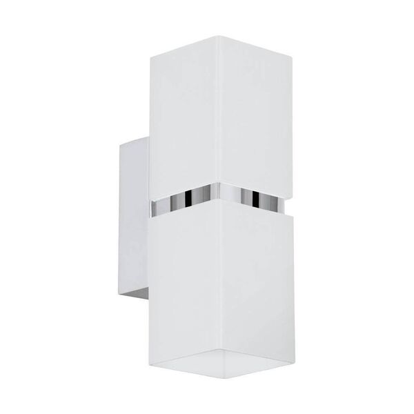 Светодиодное бра PASSA [2х3,3W(GU10), L55, H170, сталь, хром, белый]