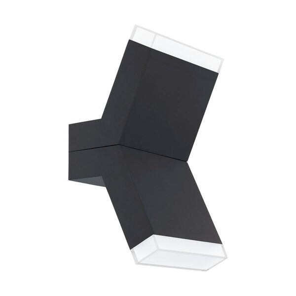 Светодиод. бра СANTZO [2х4W(LED), L115, H225, лит. алюминий, антрацит/пластик, белый]