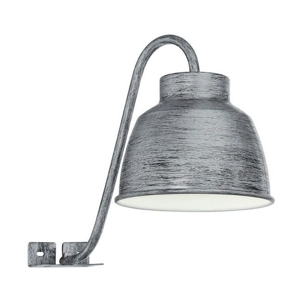 Светодиод. бра для ванной комнаты EPILA [1х3,3W (GU10), L145, H205, A275, IP44, cталь, серебряный состаренный]