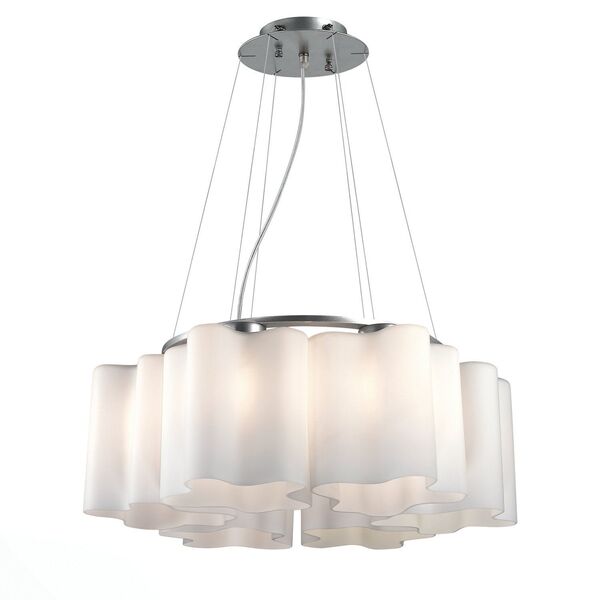 Люстра подвесная ST-Luce Onde  [Серебристый/Белый E27 6*60W]