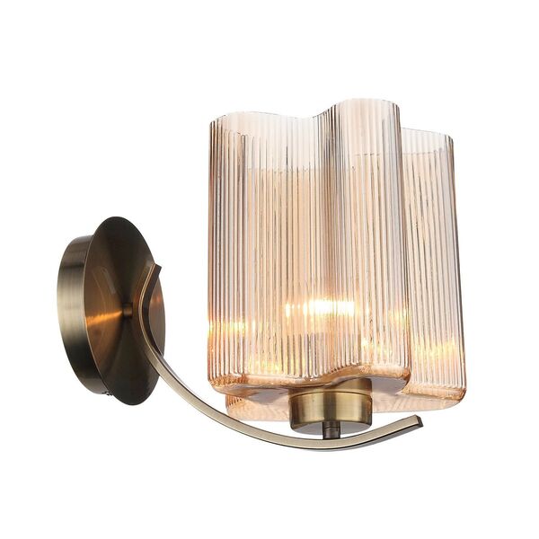 Бра ST Luce Onde [Бронзовый/Янтарный E27 1*60W]