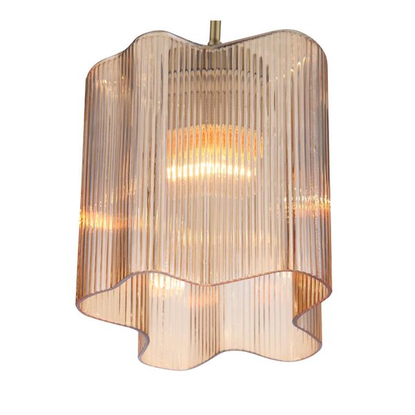 Подвес ST-Luce ONDE [Бронзовый/Янтарный E27 1*60W]