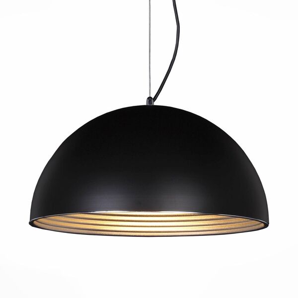 Светильник подвесной ST-Luce TAPPO [Черный/Черный, Серебристый E27 1*60W]
