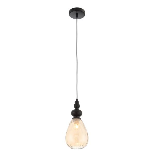 Светильник подвесной ST Luce Bacineto [Черный/Янтарный E27 1*40W]