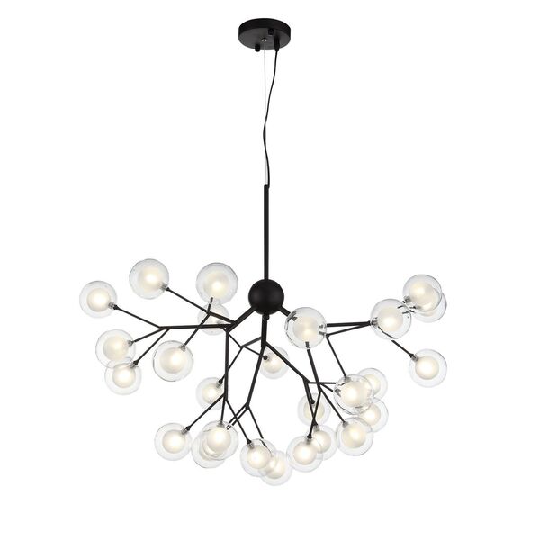 Светильник подвесной ST-Luce Demele [Черный/Прозрачный, Белый G4 LED 27*2W]