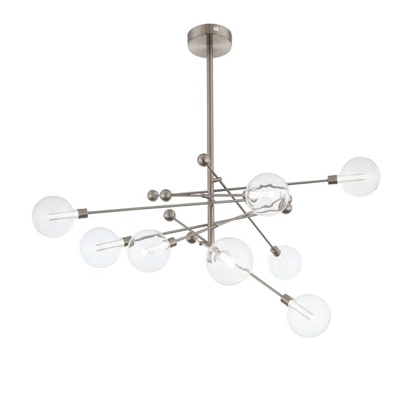 Люстра потолочная ST-Luce Giacio [Никель/Прозрачный LED 8*4,5W]