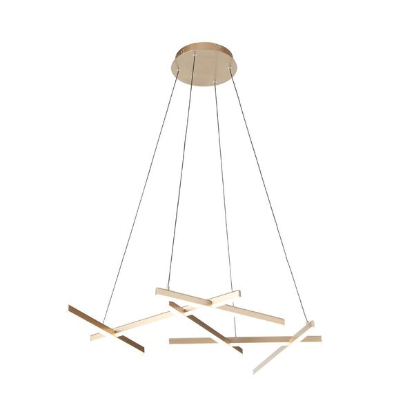 Светильник подвесной ST-Luce Basoni  [Матовое золото/Белый LED 6*13W]