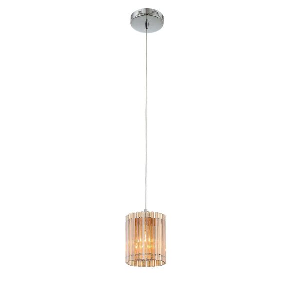 Подвесной светильник ST Luce Versita [Хром/Янтарный E27 1*60W]