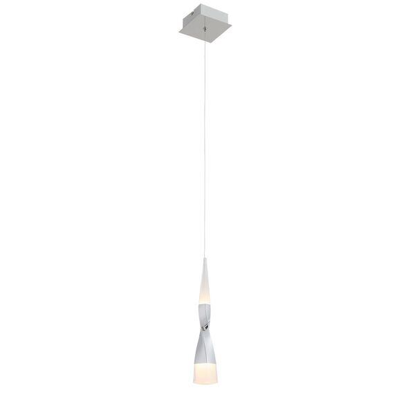 Подвесной светодиодный светильник ST Luce Bochie [Хром/Хром, Белый LED 1*7W]