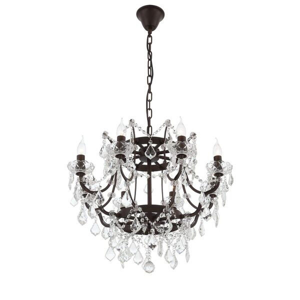 Люстра подвесная ST-Luce Boemino [Кофейный/Кофейный, Прозрачный E14 8*40W]