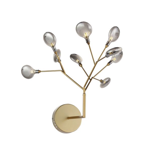 Бра ST Luce Riccardo [Золото/Дымчатый G4 9*1,5W]