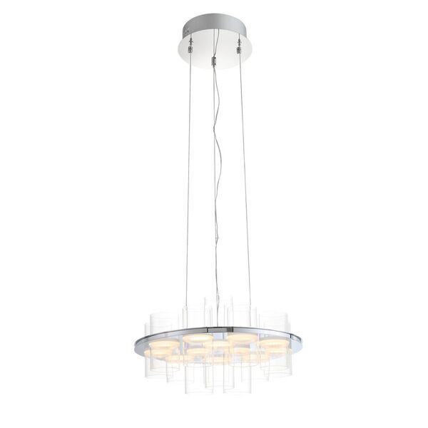Люстра подвесная ST-Luce Biciere [Хром/Прозрачный LED 12*6W]