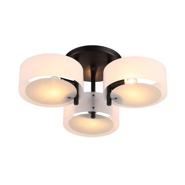 Люстра потолочная ST-Luce Foresta [Черный/Белый E27 3*60W]