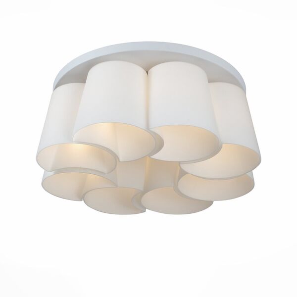 Люстра потолочная ST-Luce Chiello [Серебристый/Белый E27 8*60W]