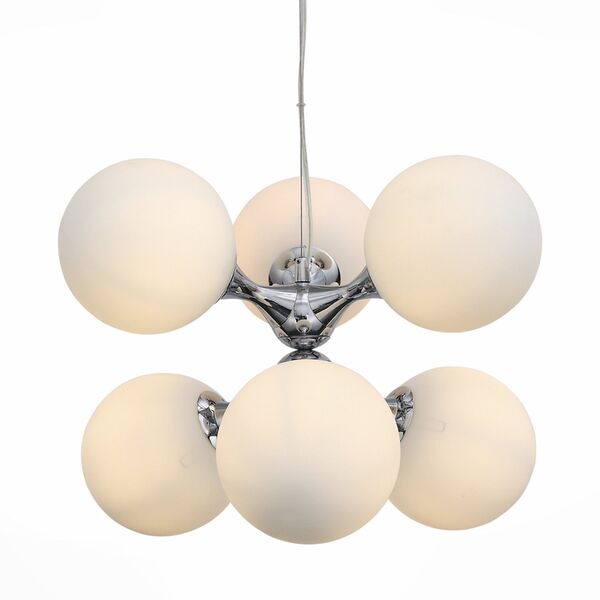 Люстра подвесная ST-Luce Arte [Хром/Белый E27 6*60W]