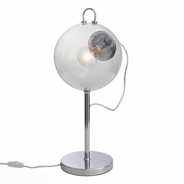 Настольная лампа ST-Luce Senza [Хром/Прозрачный E27 1*60W]