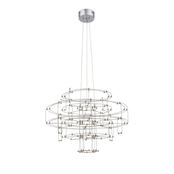 Люстра подвесная ST-Luce Genetica [Хром/Хром LED 64*0,2W]