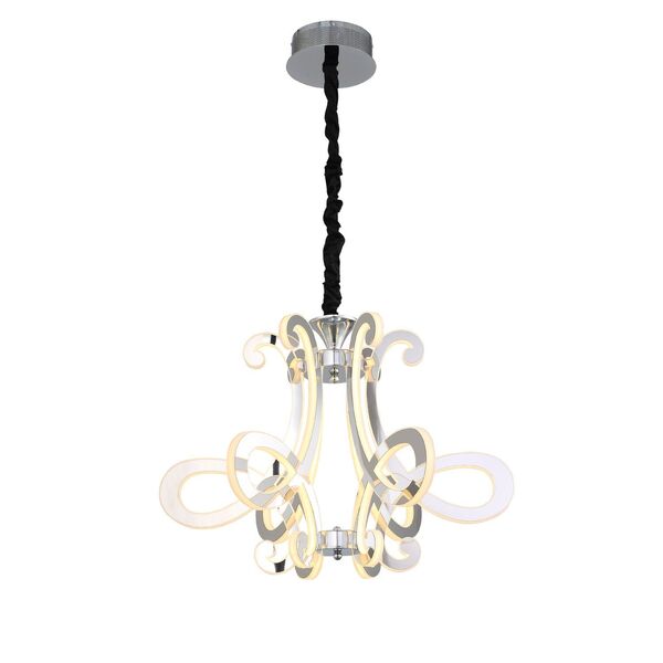  Люстра подвесная ST-Luce Aricia [Хром/Белый, Хром LED 6*26W]
