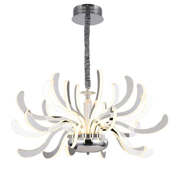 Люстра подвесная ST-Luce Aricia [Хром/Белый, Хром LED 24*11W]