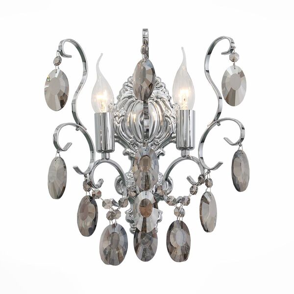 Бра ST Luce Orecchini [Темный хром/Тонированный черный E14 2*40W]