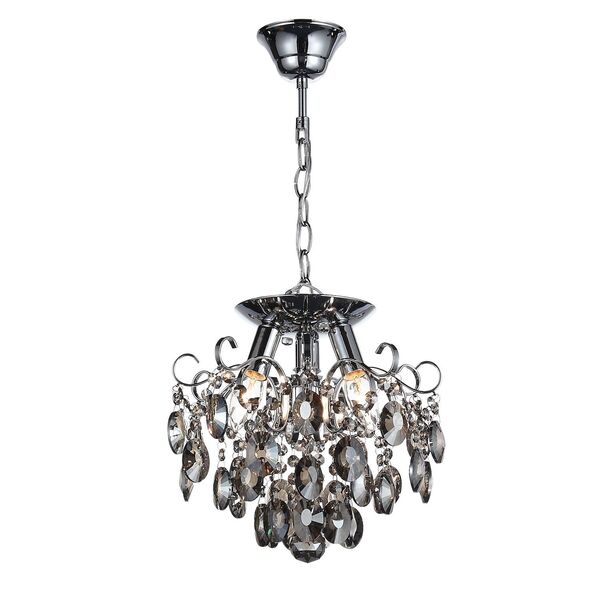 Люстра потолочная ST-Luce Orecchini [Темный хром/Тонированный черный E14 3*40W]