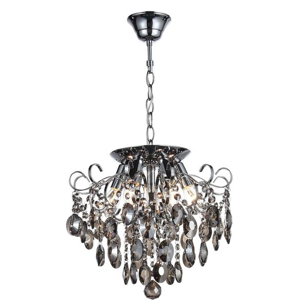 Люстра потолочная ST-Luce Orecchini [Темный хром/Тонированный черный E14 6*40W]