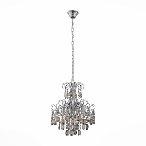 Люстра подвесная ST-Luce Orecchini [Темный хром/Тонированный черный E14 6*40W]