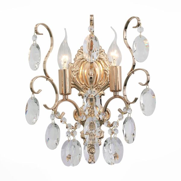 Бра ST Luce Orecchini [Золото/Прозрачный E14 2*40W]